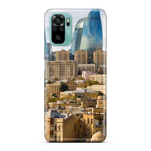 Xiaomi Redmi Note 10 5G Uyumlu Kılıf Azarbaijan (31) TPU Kılıf Bakü Kuleler