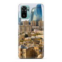 Xiaomi Redmi Note 10 5G Uyumlu Kılıf Azarbaijan (31) TPU Kılıf Bakü Kuleler