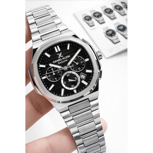 Daniel Klein Erkek Kol Saati 30 Metre Suya Dayanıklı Çelik Kordon + Bileklik Hediyeli VS.BLKT.0895