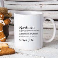 Kişiye Özel Öğretmen Tasarımlı Beyaz Kupa