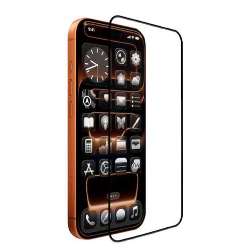 Apple iPhone 16 Pro Mohseven Safir Coating HD 3D Glue Temperli Cam Ekran Koruyucu