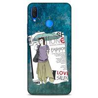 Sokak Modası 21 Huawei Psmart 2019 Kılıf Desenli Silikon