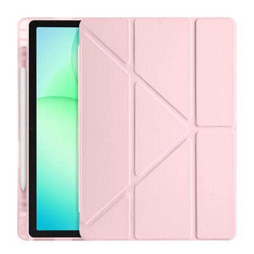 Galaxy Tab A11 Plus Kılıf Zore Tri Folding Kalem Bölmeli Standlı Kılıf