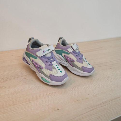 Armix 0027 Beyaz-Suyeşili Cırtlı Kız Çocuk Spor Ayakkabı