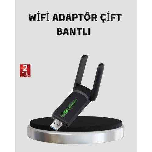 1200 Mbps Dual Band Wifi Adaptör – 5.8g & 2.4g Çift Antenli