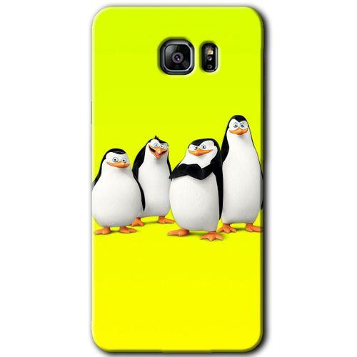 Galaxy Note 5 Kılıf HD Desen Baskılı Arka Kapak - Penguenler
