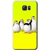 Galaxy Note 5 Kılıf HD Desen Baskılı Arka Kapak - Penguenler