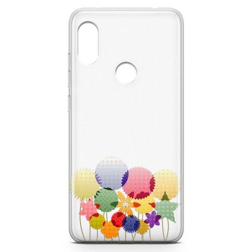 Xiaomi Redmi Note 6 Pro Kılıf Konfeti Yıldızlar Arka Kapak Koruma Desenli Full Koruyucu