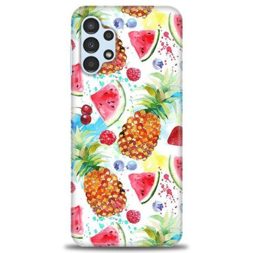 Samsung Galaxy A13 4G Kılıf HD Baskılı Kılıf - Meyveler + Tam Ekran Koruyucu