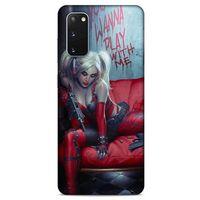Samsung Galaxy S20 Uyumlu Kılıf Harley Quinn (22) Tam Koruma Kılıfı Kırmızımsı kahverengi