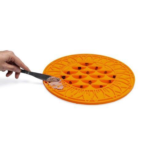 Beeztees Yavru Köpek Mama Yeme Oyuncağı, Daire Şeklinde, Silikon, Turuncu, 30cm