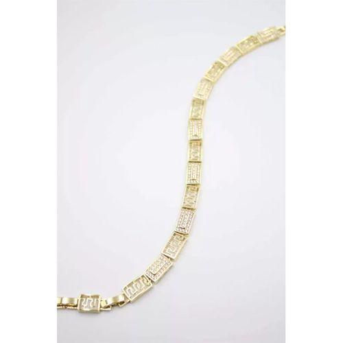 Taşlı Vip Bileklik - Altın