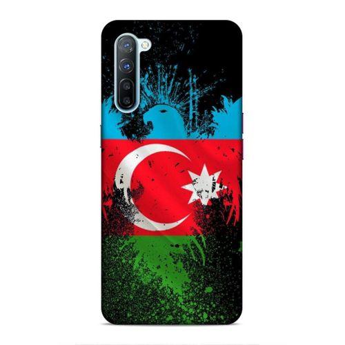 Oppo Reno 3 Uyumlu Kılıf Azarbaijan (34) Slim Armor Kılıf Bayrak