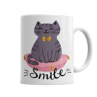 Smile Cat Kedi Kupa Bardak Porselen