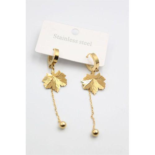 Çınar Ağacı Küpe - Altın