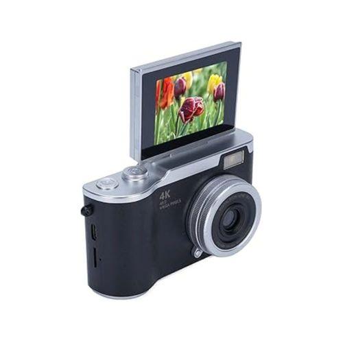 4k Dijital Kamera 48 Mp 8x Zoom Ve 180 Derece Flip Ekran Vlog Çekim Özellikli