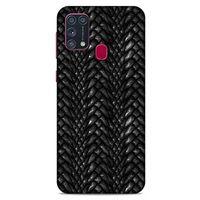 Samsung Galaxy M31 Kılıf Dragons (2) Kabı Ejderha Deri Siyah