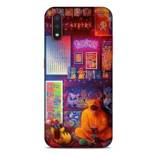 Retro (27) Desen Tasarımlı Kılıf Renkli Samsung Galaxy A01 Kılıf