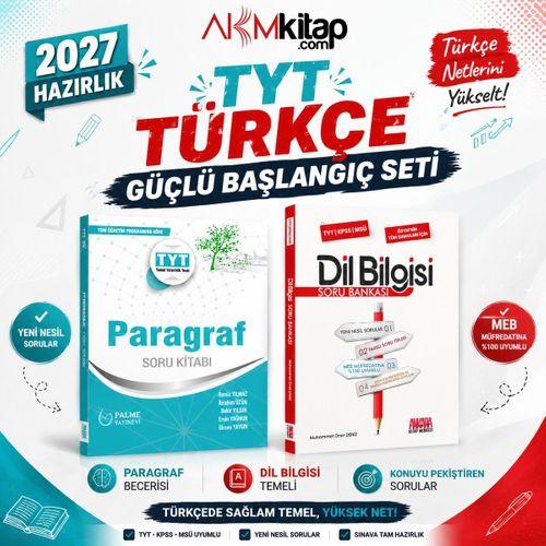 Palme TYT Paragraf ve AKM Dil Bilgisi Soru Bankası Seti 2 Kitap