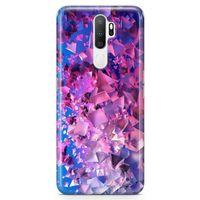 Oppo A9 2020 Kılıf Mat Pırlanta Arka Kapak Koruma Desenli Full Koruyucu