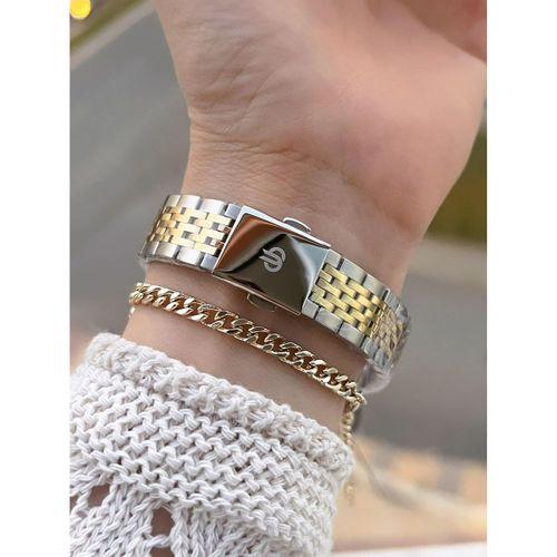 Bigotti Çelik Kordon 2 Yıl Garantili 3 Atm Suya Dayanıklı Spor Kadın Kol Saati+Bileklik YBG.10661.4