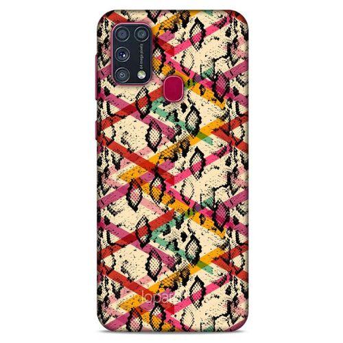 Samsung Galaxy M31 Kılıf Pastel Renkler (14) Lansman Kılıf Kırmızı Krem