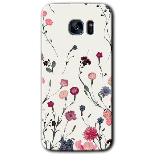 Galaxy S7 Edge Kılıf HD Desen Baskılı Arka Kapak - Mat Çiçek