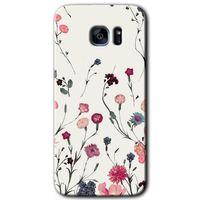 Galaxy S7 Edge Kılıf HD Desen Baskılı Arka Kapak - Mat Çiçek