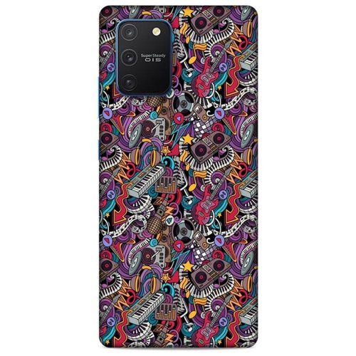 Retro (2) Desen Kabı Renkli Samsung Galaxy S10 Lite Kılıf