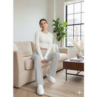 Kadın Yüksek Bel Ispanyol Paçalı Pantolon Tayt