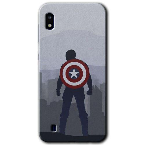 Samsung Galaxy A10 Kılıf Baskılı Kapak - Captain Avenger +Tam Ekran Koruyucu