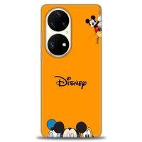 Huawei P50 Pro Kılıf HD Baskılı Kılıf - Turuncu Disney + Tam Ekran Koruyucu
