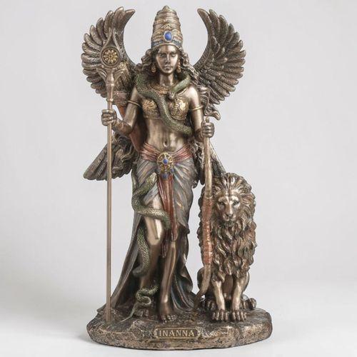 Dekoratif İnanna Biblo Wise Veronese – Sümer Mitolojisi Poliresin Obje 23 cm