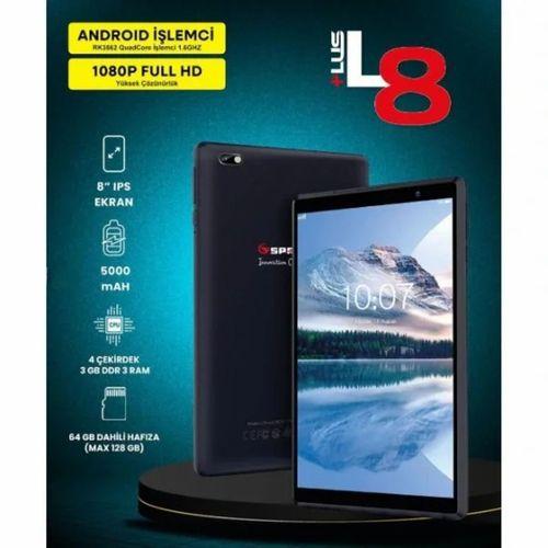 8" Ips Ekran 4 Çekirdek 3gb/64gb Tablet Pc