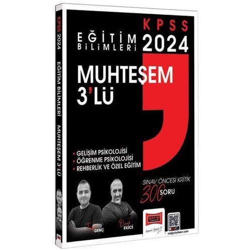 2024 Eğitim Bilimleri Muhteşem 3lü Gelişim Psikolojisi Öğrenme Psikolojisi Rehberlik ve Özel Eğitim Çözümlü Soru Bankası Yargı Yayınları