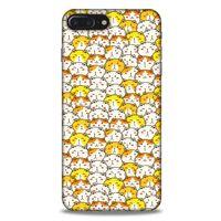 Lopard Apple Iphone 8 Plus Uyumlu Kılıf Kediler (28) Arka Kapak Tombul Kedi