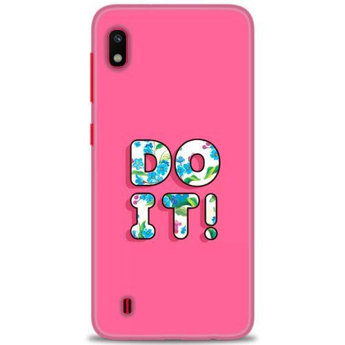 Samsung Galaxy A10 Kılıf HD Baskılı Kılıf - Do It + Tam Ekran Koruyucu