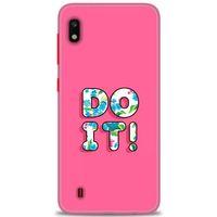 Samsung Galaxy A10 Kılıf HD Baskılı Kılıf - Do It + Tam Ekran Koruyucu