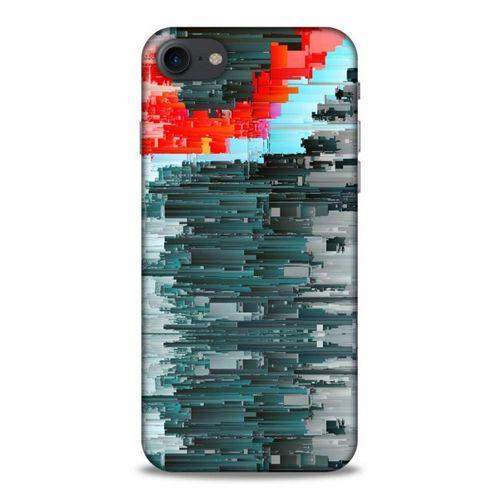 Lopard Apple Iphone 7 Uyumlu Kılıf PiXel (19) Kılıfları Gri Yeşil