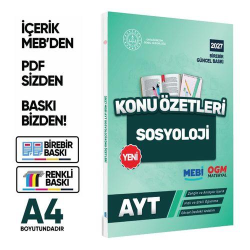 2027 YKS-AYT MEBİ-OGM Pratik Konu Özet Kitap SETİ RENKLİ A4 Boyut Görsel Destekli BASKI ÜCRETİ