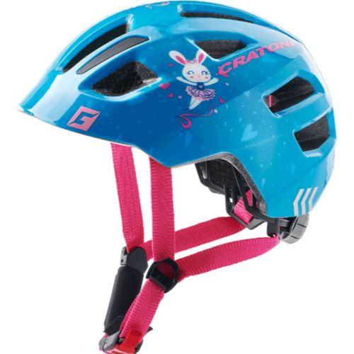 Kask Çocuk Maxster Bunny Blue Glossy Cratoni S-M 51-56 cm