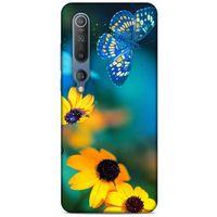 Lopard Xiaomi Mi 10 Uyumlu Kılıf Bahar (50) Shockproof Kılıf Kelebek Çiçek