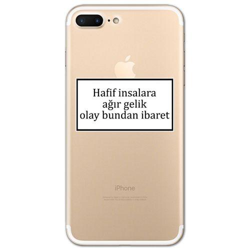 Iphone 7 Plus Kılıf HD Yazı Baskılı Silikon Arka Kapak - Yazı 2