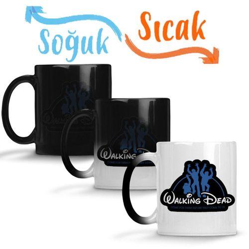 WALKING DEAD -TERMINUS BBQ GRILL Sihirli Kupa Bardak Porselen