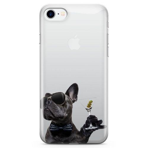 Apple iPhone 8 Kılıf French Bulldog Arka Kapak Koruma Desenli Full Koruyucu