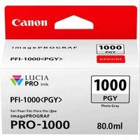 PlotterSarf® Canon PFI-1000 PGY (Photo Gray) Fotoğraf Gri A2 Yazıcı Orijinal Mürekkep Kartuş 80 ml. (0553C001)