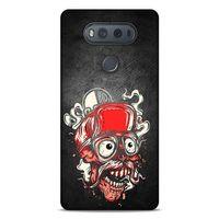 Lopard LG K61 Uyumlu Kılıf Tattoo's (5) Koruma Kabı Kırmızı Siyah