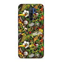 Xiaomi Redmi 9 Kılıf Futbolcu Doodle Arka Kapak Silikon Koruma Full Koruyucu