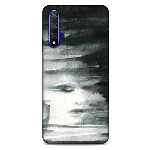 Huawei P Smart S Y8P Kılıf Depresyon (13) Silikon Kap Mor Turuncu