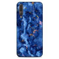 Huawei P20 Pro Uyumlu Kılıf Mavi Delisi (7) Telefon Kılıfı Mermer